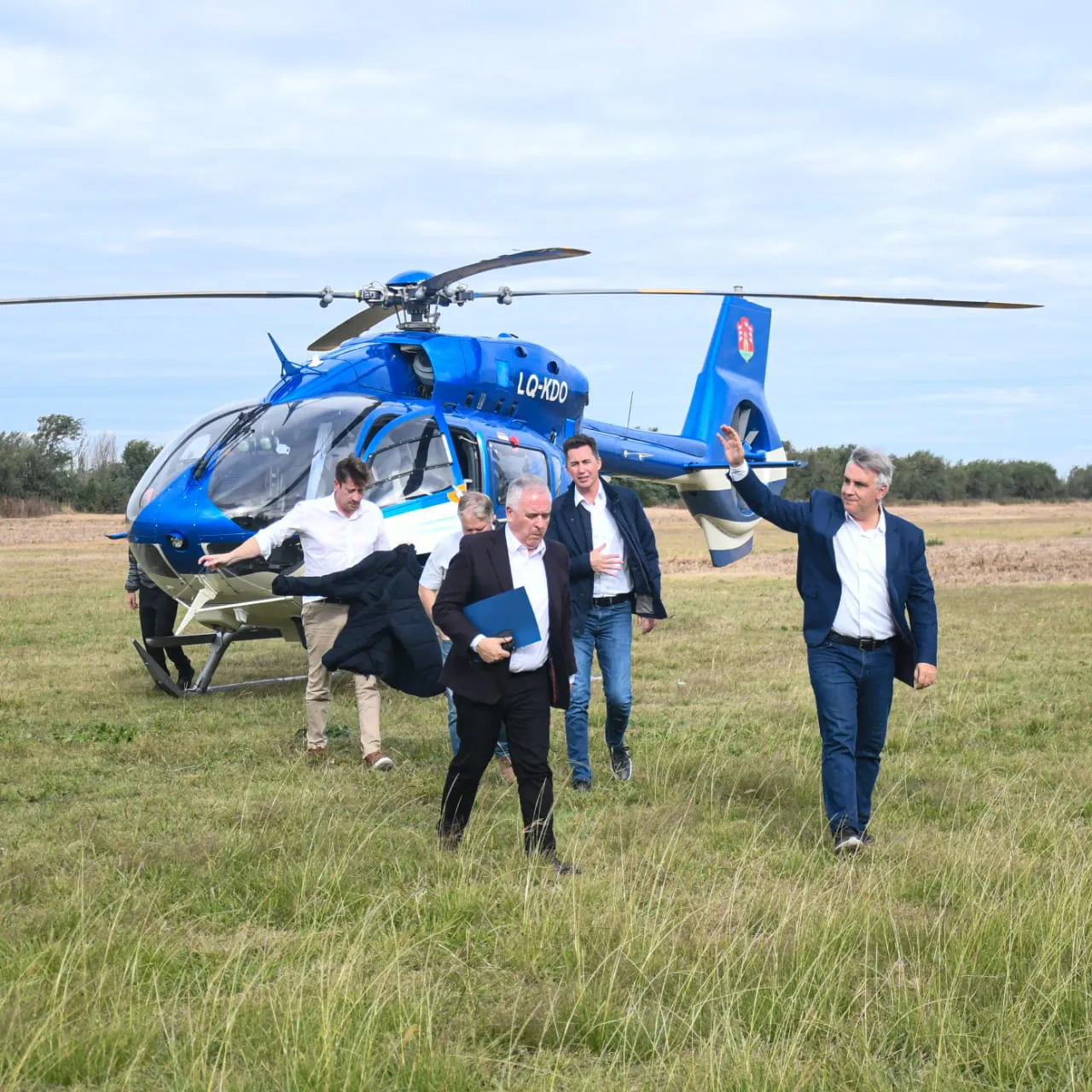 llego en helicoptero