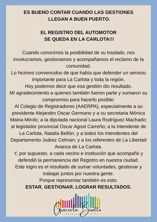 comunicado