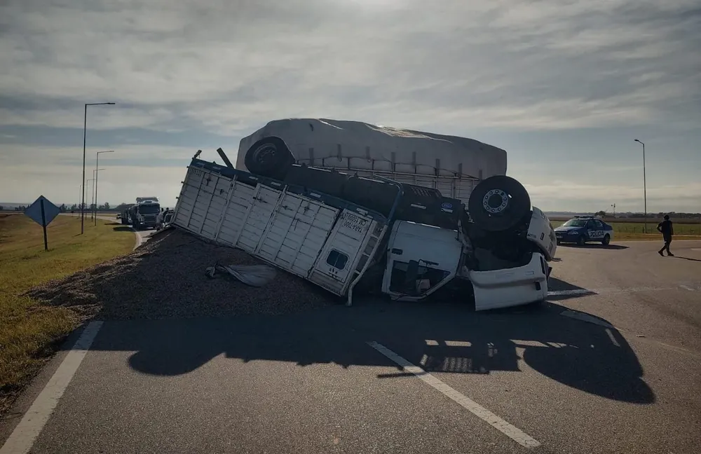 vuelco de un camion